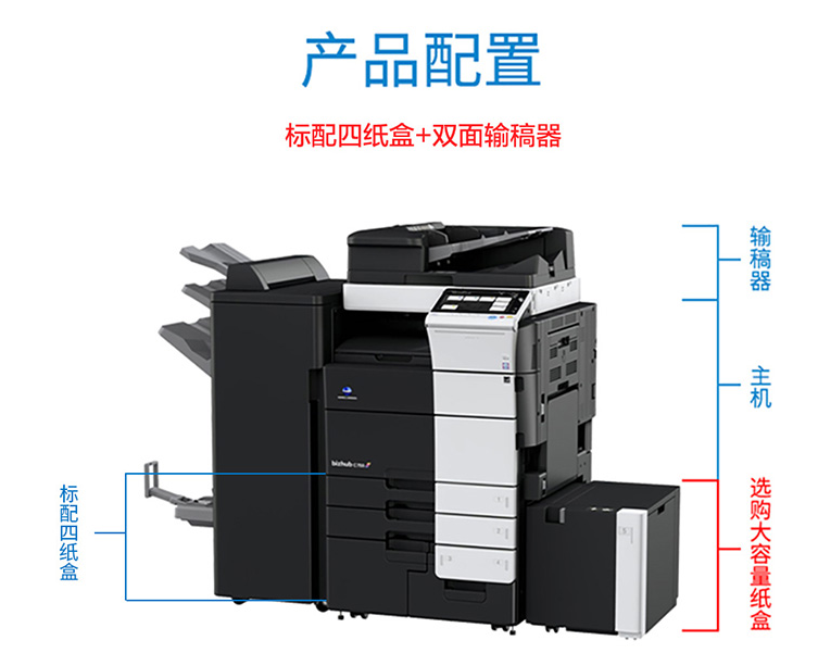 柯尼卡美能達(dá) KONICA MINOLTA bizhub C759 A3彩色數(shù)碼
